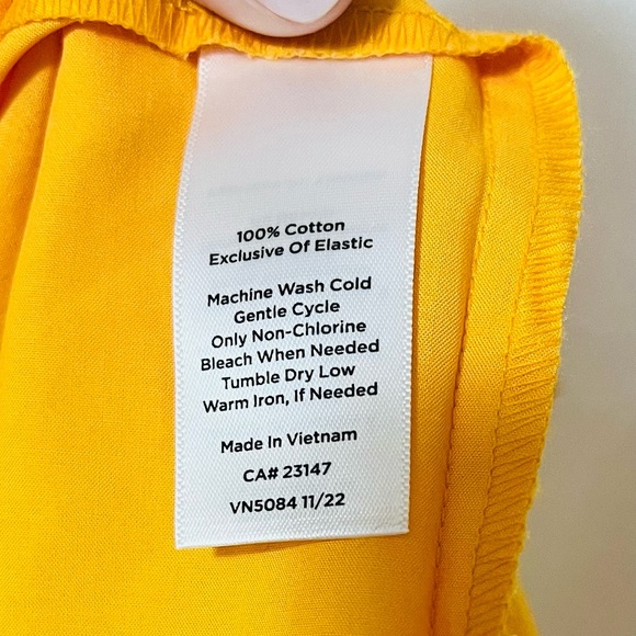 Talbots poplin smock waist midi dress - Picture 3 of 5